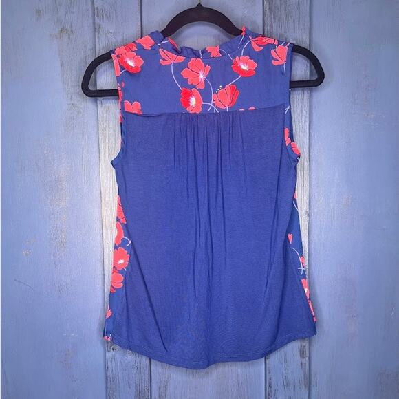 41Hawthorn (XSP) Orlee Mixed Material Sleeveless Top - Stitch Fix Floral Blouse - Picture 14 of 15